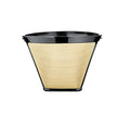 Gold Tone Stainless Steel Mesh 12 Cup Coffee Filter H1825