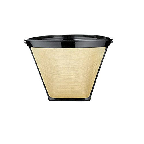 Gold Tone Stainless Steel Mesh 12 Cup Coffee Filter H1825