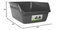 Charcoal X-Large High-Back Litter Box T9172