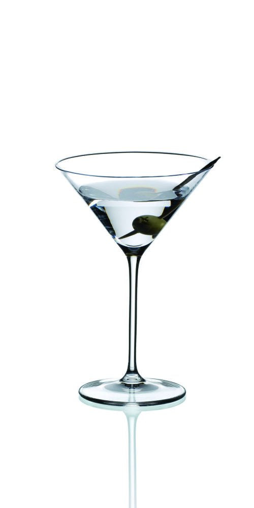 Precision Blown Crystal Martini Glasses Set of 2 R737594