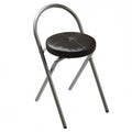 Folding Cushioned Stool with Backrest M434147