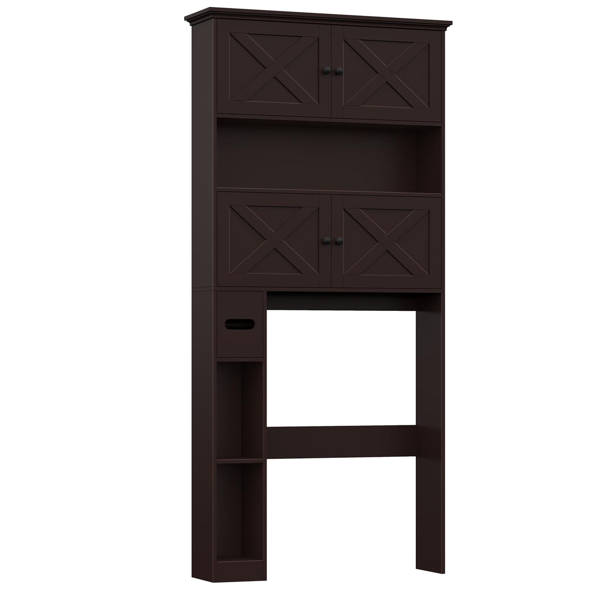 Over The Toilet Storage Cabinet with Doors & Paper Holder X483