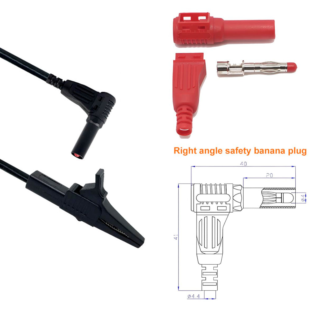 Heavy Duty Insulated Alligator Clips Test Leads E481