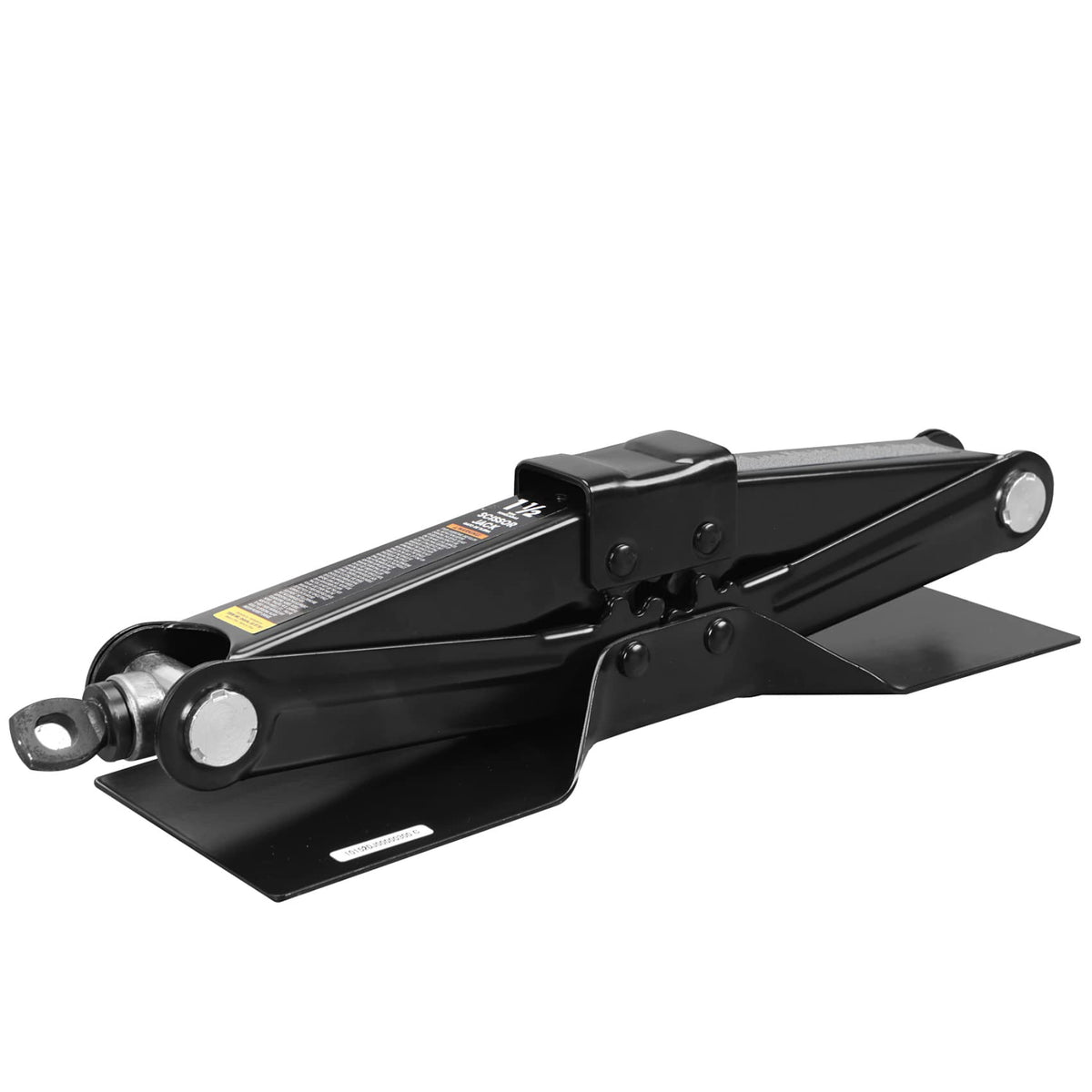 Steel Scissor Lift Jack Car Kit, 1.5 Ton Capacity, Black K484797