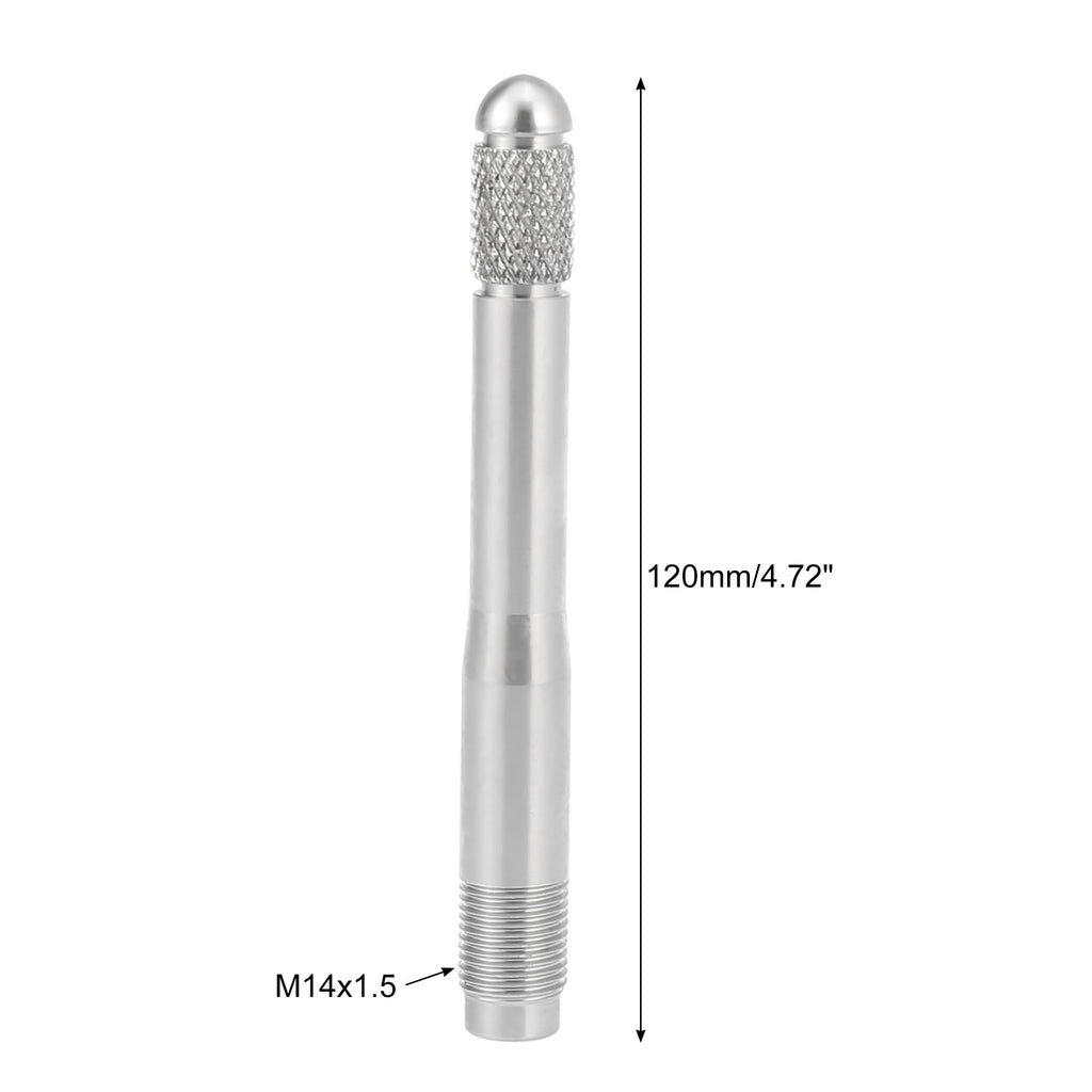 Silver Tone M14x1.25 Wheel Alignment Pin Stainless Steel K9392