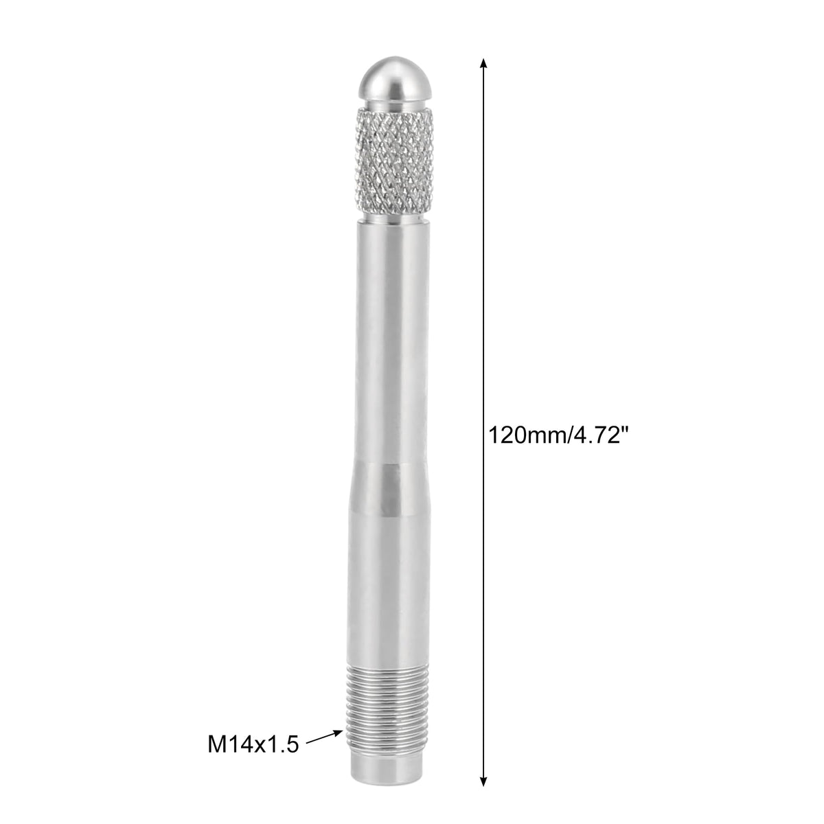 Silver Tone M14x1.25 Wheel Alignment Pin Stainless Steel K9392