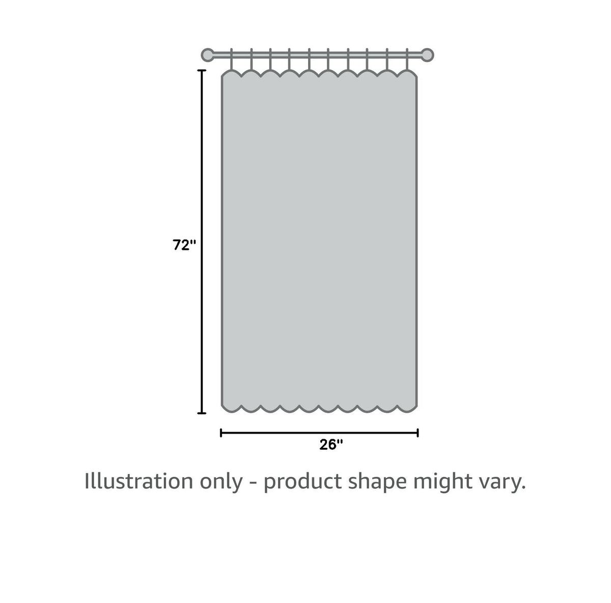 Grey Blackout Thermal Insulated Curtain R701683