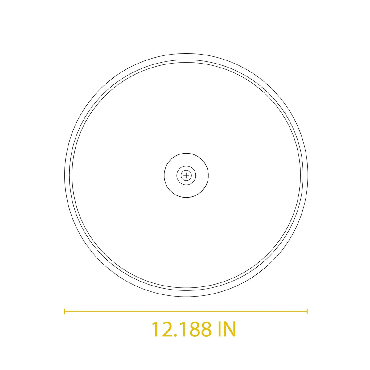 Round Tempered Glass Lid with Silicone Knob, 12 Inches A439