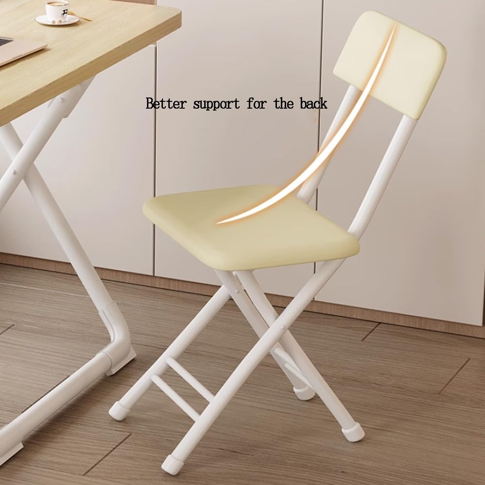 18 Inch Folding Stool with Backrest H5520