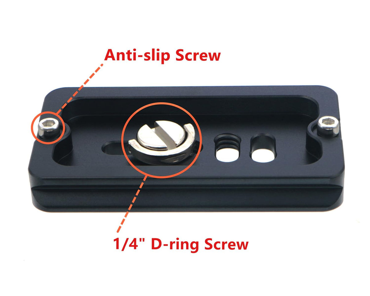 70mm Aluminum Quick Release Plate with 1/4" Screw A60439