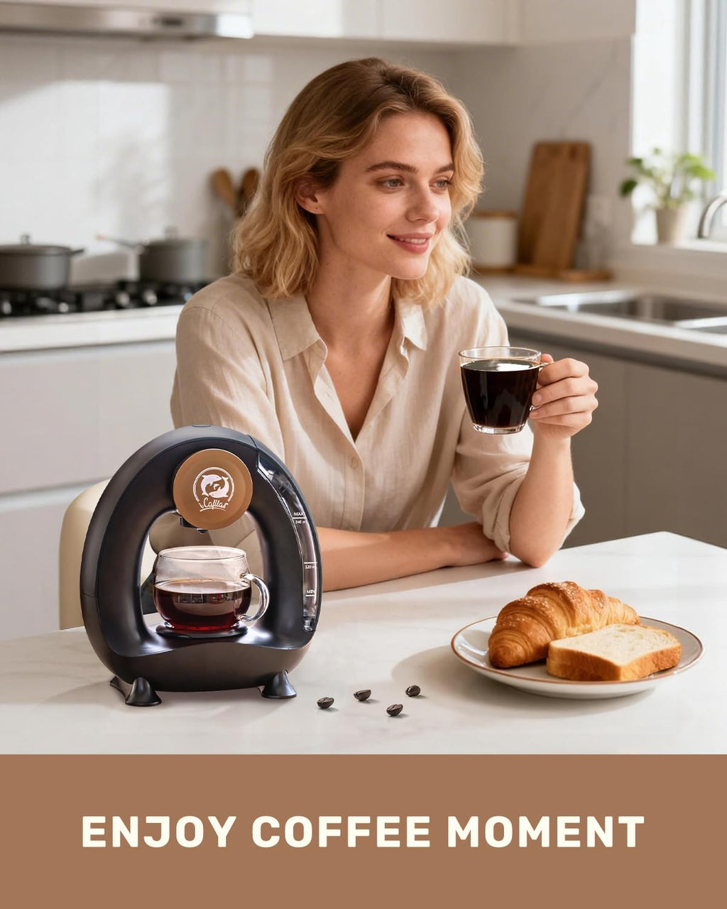 2-in-1 Mini Single Serve Coffee Maker H319