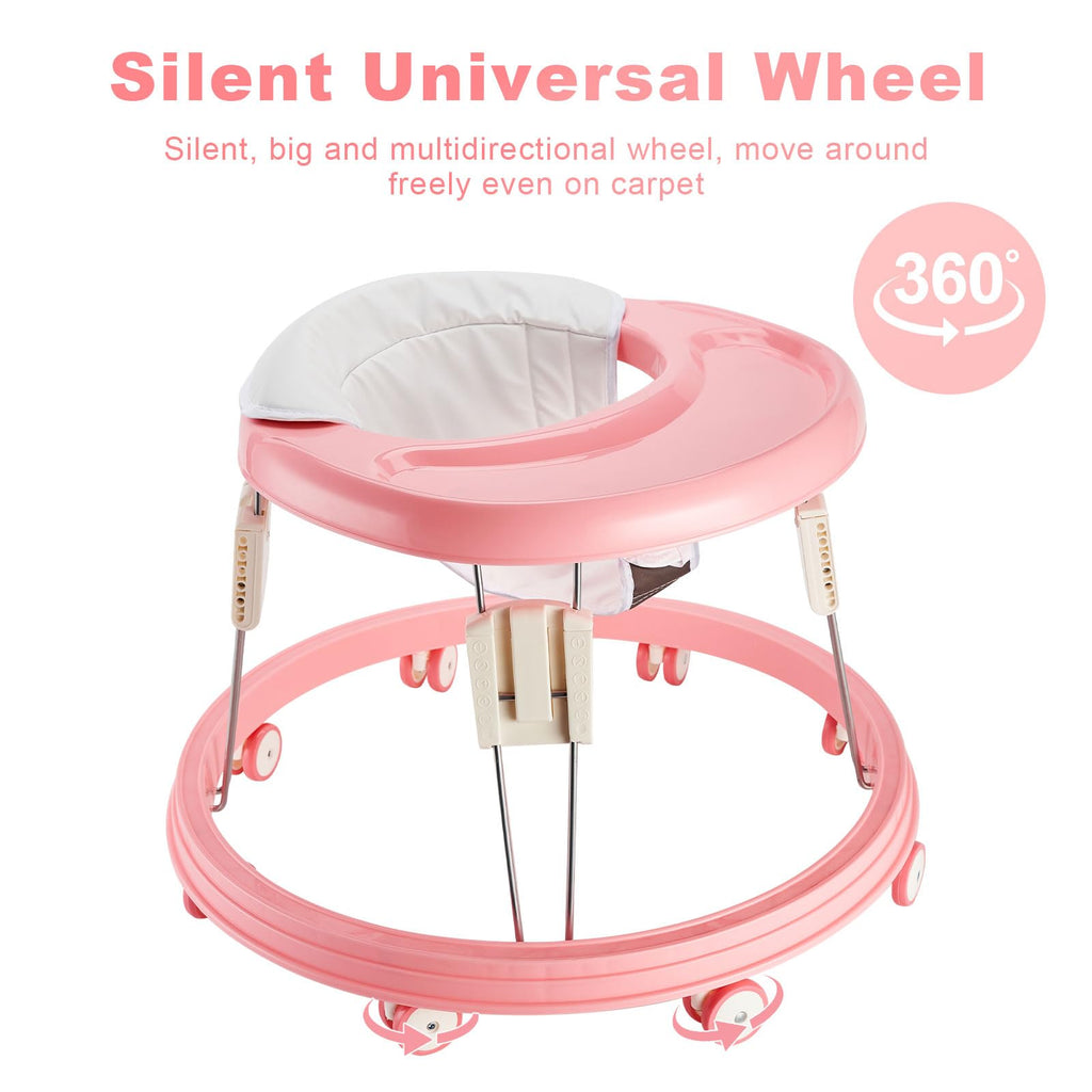 Adjustable Folding Baby Walker with Easy Clean Tray T58282