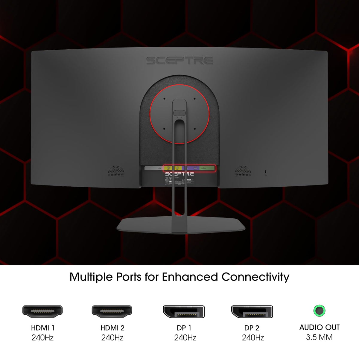 Curved 34-inch Gaming Monitor 3440 x 1440 240Hz E4004