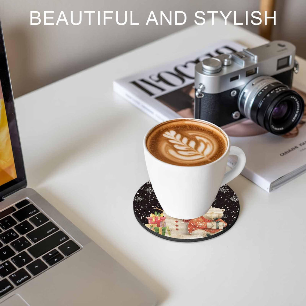 Black Silicone Coasters Set of 2 U528759