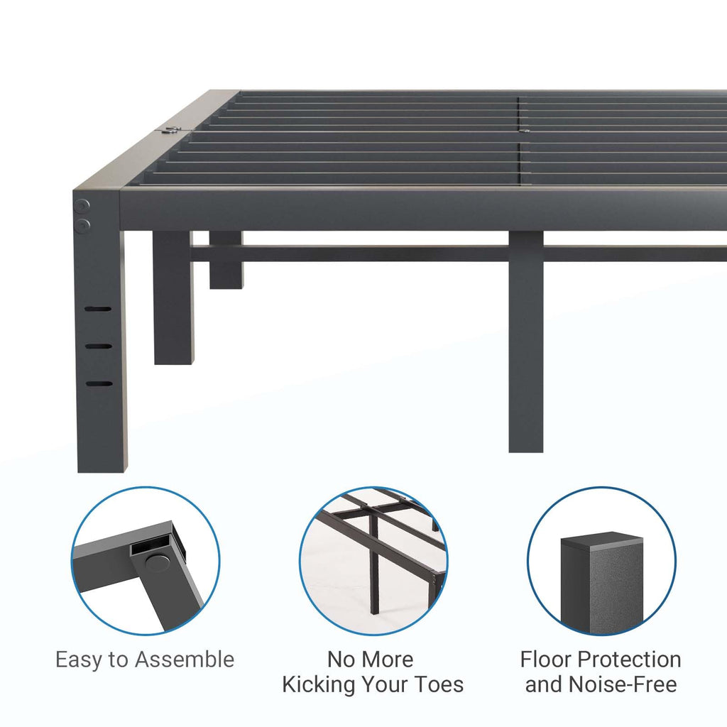 Queen Size 18 Inch Metal Platform Bed Frame Q203