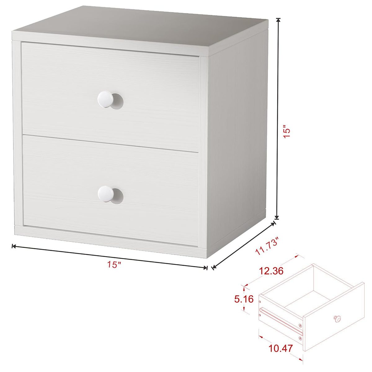 Pure White Cube Storage Organizer O10231