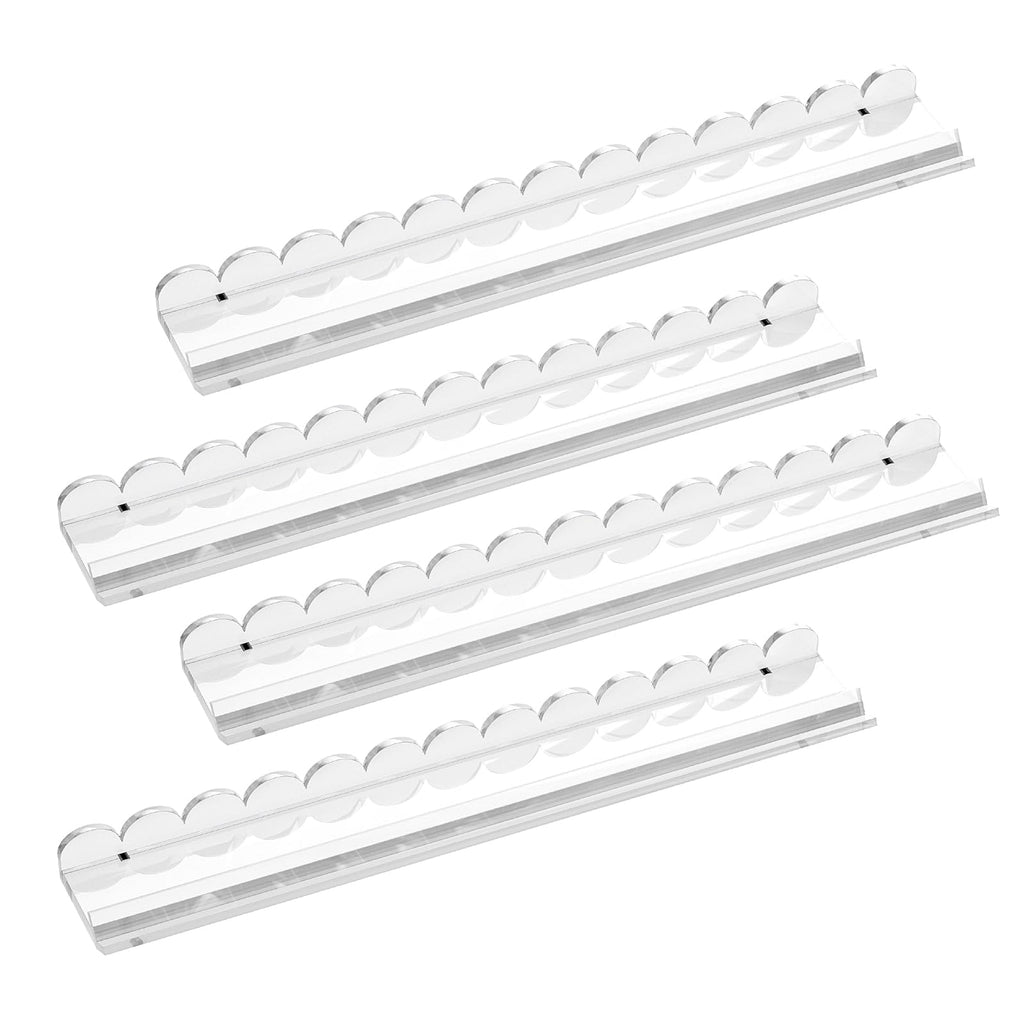 Clear Acrylic Mahjong Racks with Pushers, 4-Pack X8328