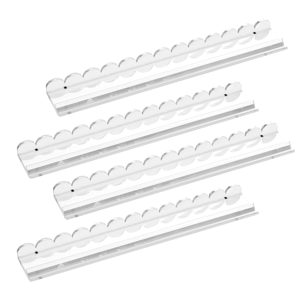 Clear Acrylic Mahjong Racks with Pushers, 4-Pack X8328