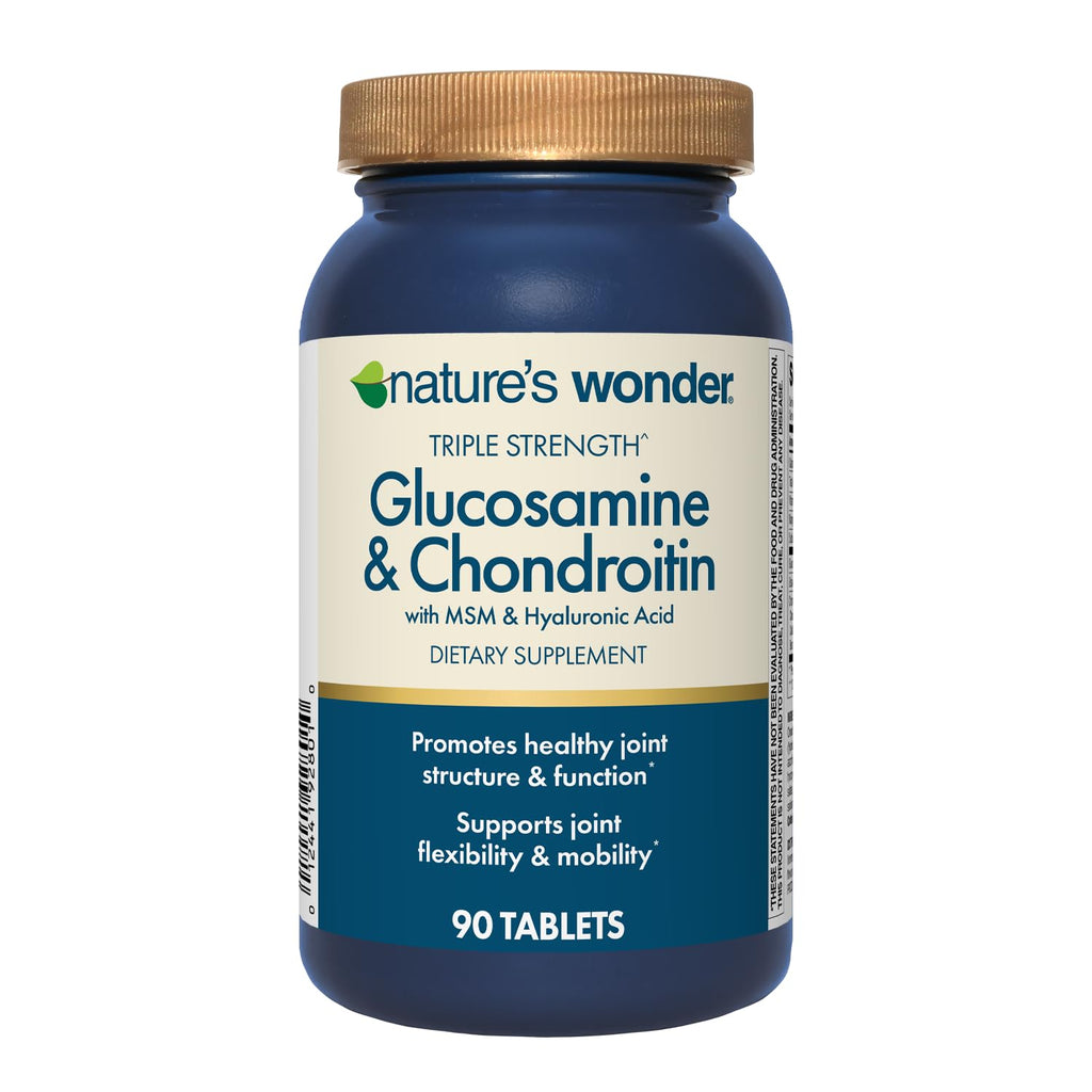 Triple Strength Glucosamine Chondroitin MSM 90 Tablets D98722