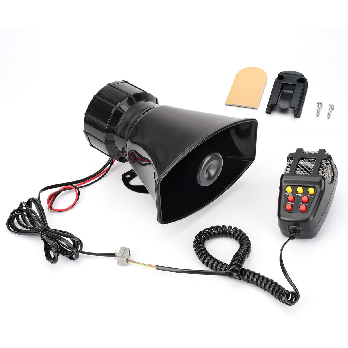 7 Tone 12V 100W Car Siren Horn with Microphone J1224