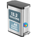 13 Gallon Stainless Steel Diaper Pail B28650