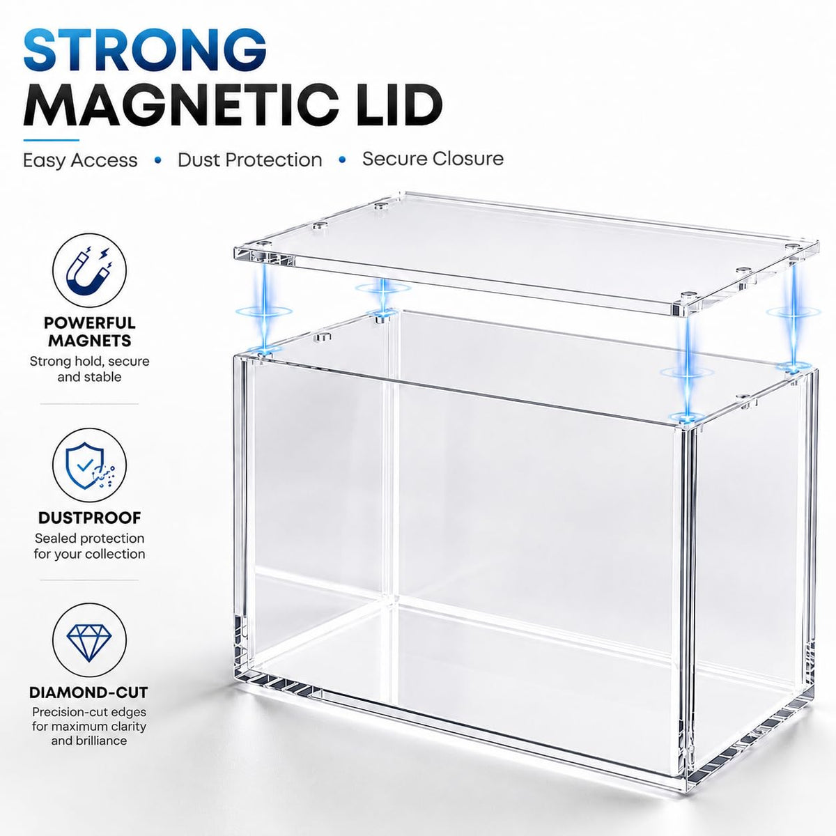 Acrylic Display Case with Magnetic Lid X4691
