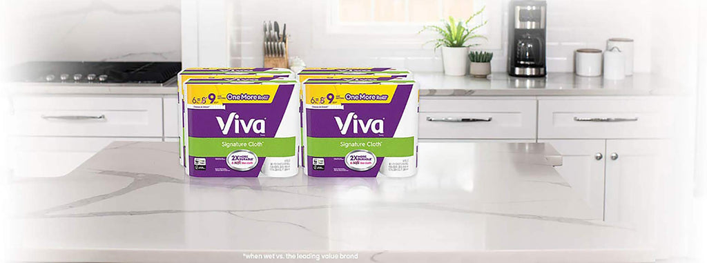 White Paper Towels, 6 Big Rolls E544