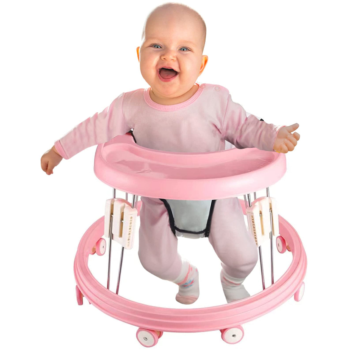 Adjustable Folding Baby Walker with Easy Clean Tray T58282