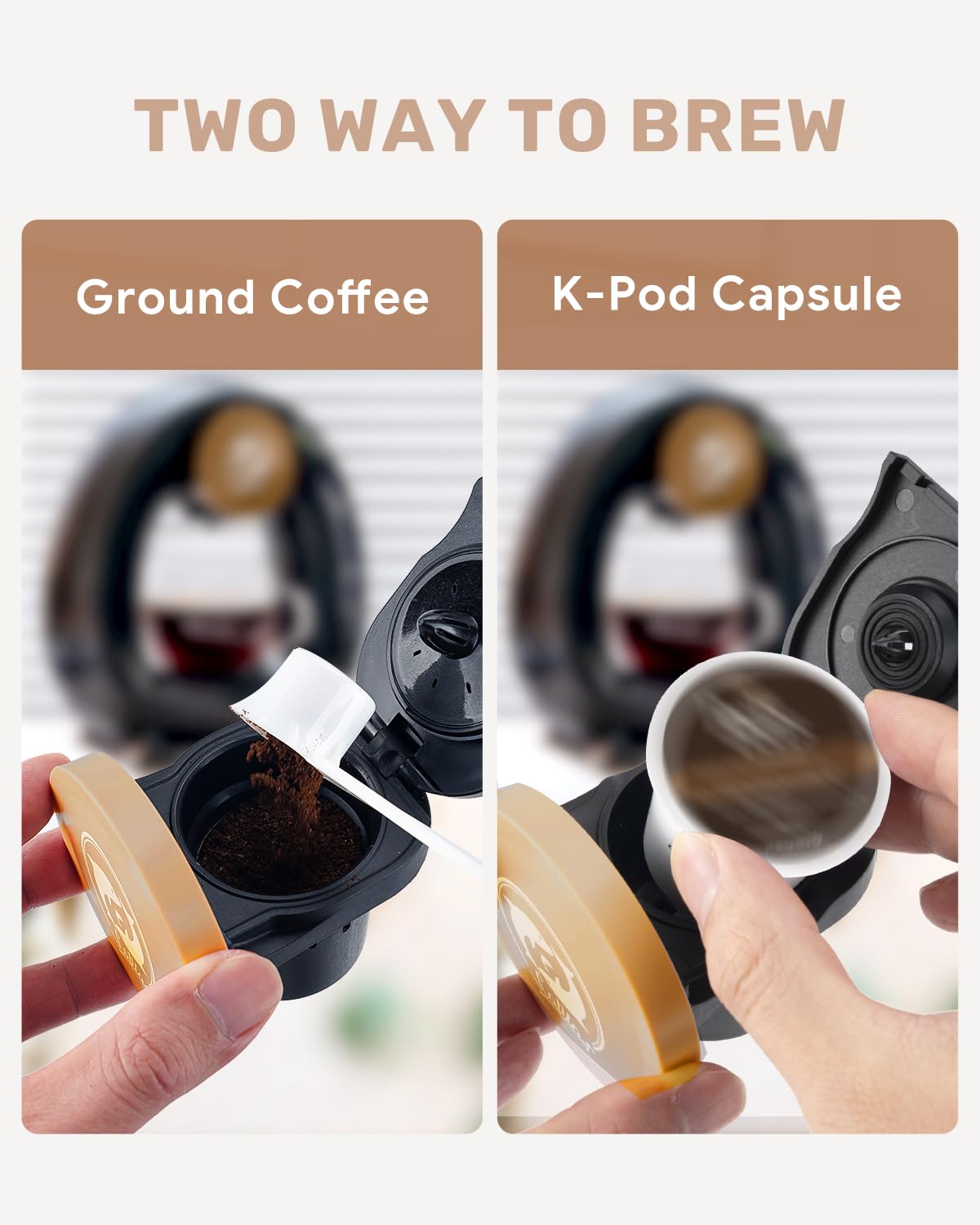 2-in-1 Mini Single Serve Coffee Maker H319
