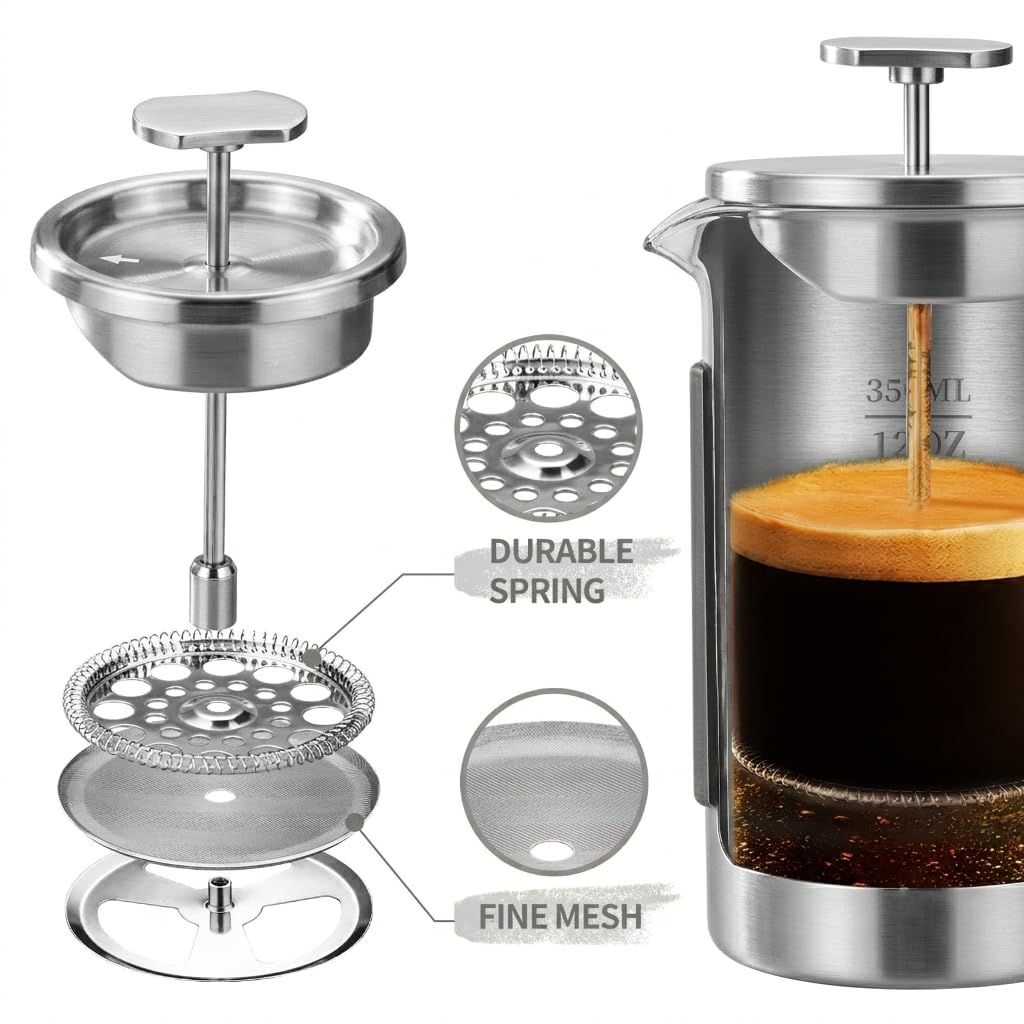12 oz Stainless Steel French Press K63610
