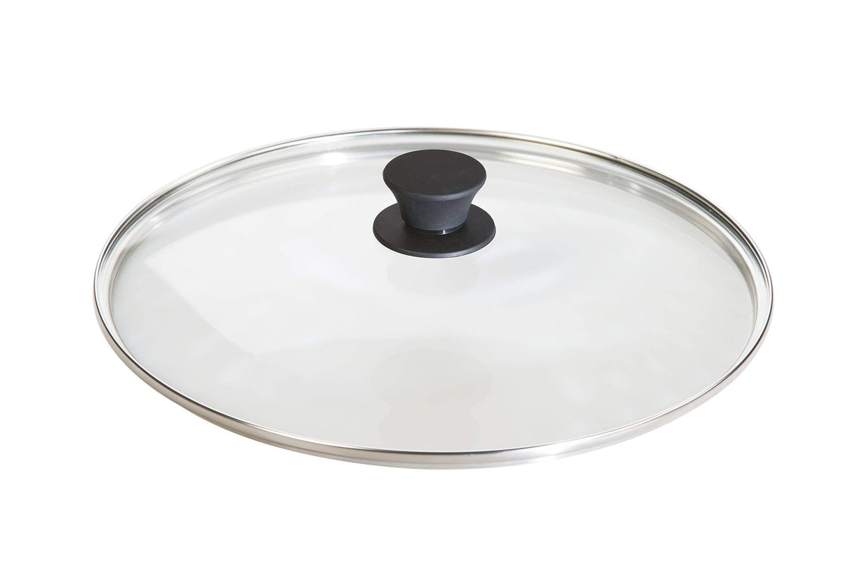 Round Tempered Glass Lid with Silicone Knob, 12 Inches A439