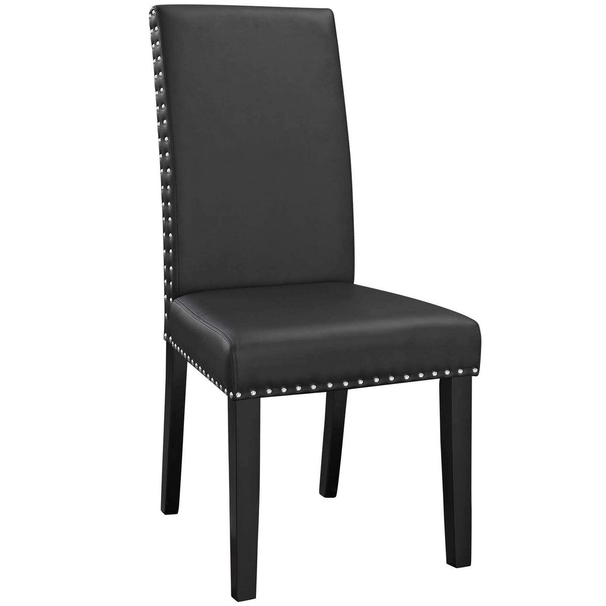 Black Faux Leather Dining Chairs T315