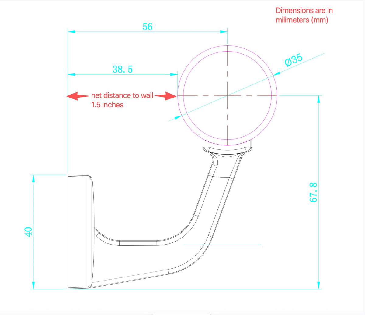 7 FT Matte Black Aluminum Handrail Set T626
