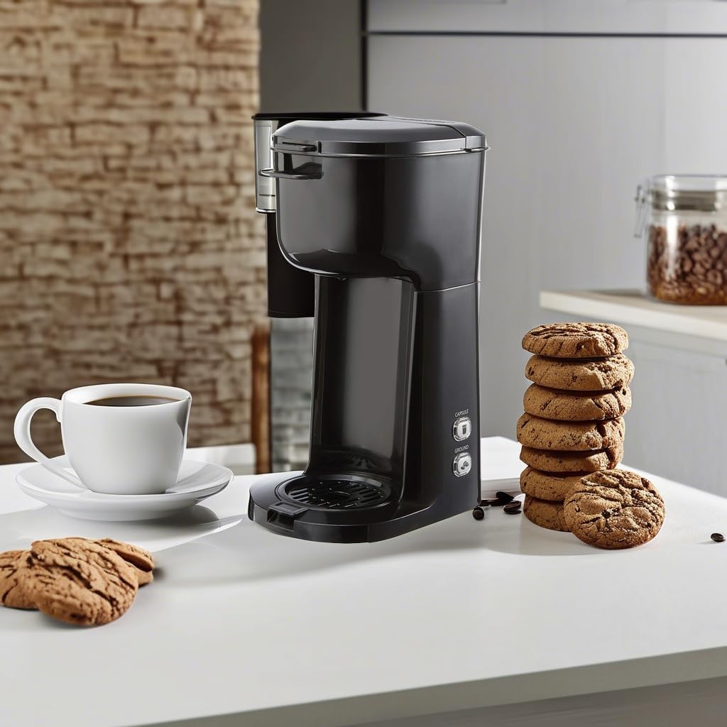 Single Serve Dual Brew Coffee, Black K153