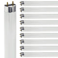 24 Inch T8 Fluorescent Tube Light Bulb 17W 3500K Neutral White G13 Bi-Pin Base 2 Foot Linear Lamp Pack of 10 S147619