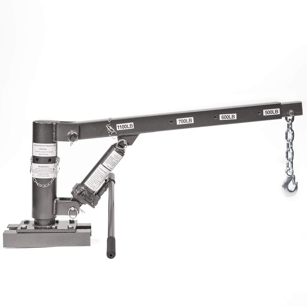 1/2 Ton Capacity Pickup Truck Hoist Lift Jib Crane Telescopic Boom D755637