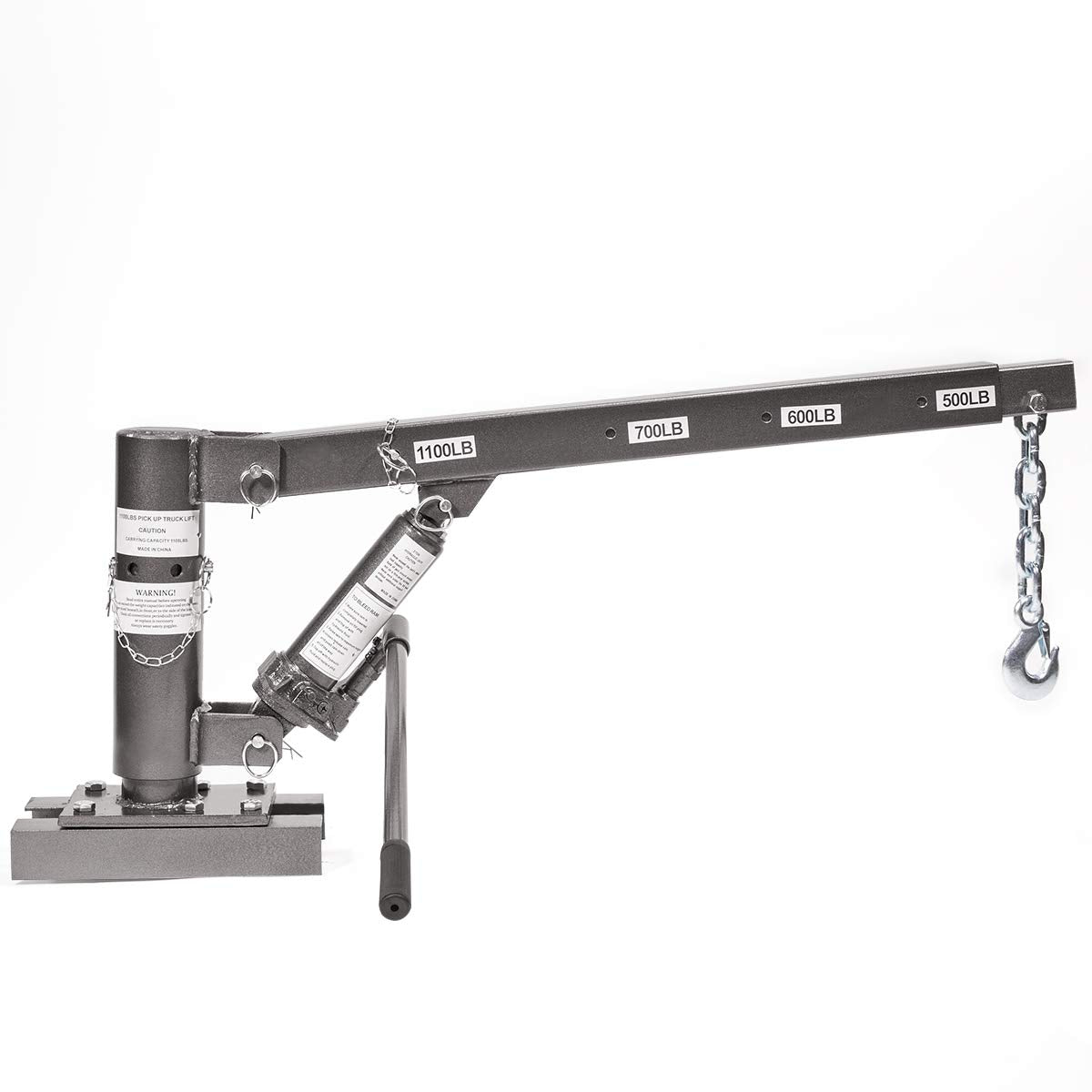 1/2 Ton Capacity Pickup Truck Hoist Lift Jib Crane Telescopic Boom D755637