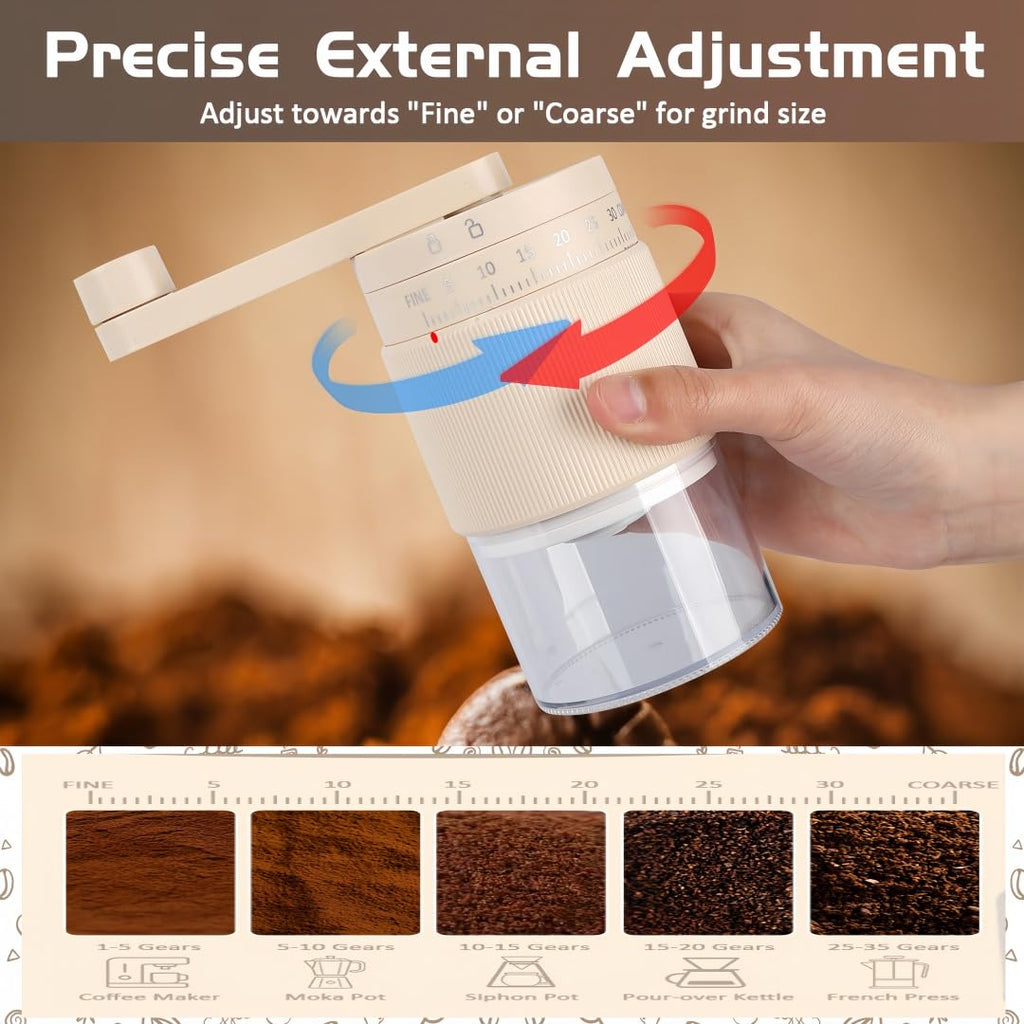 Manual Coffee Grinder with Ceramic Conical Burr H66674