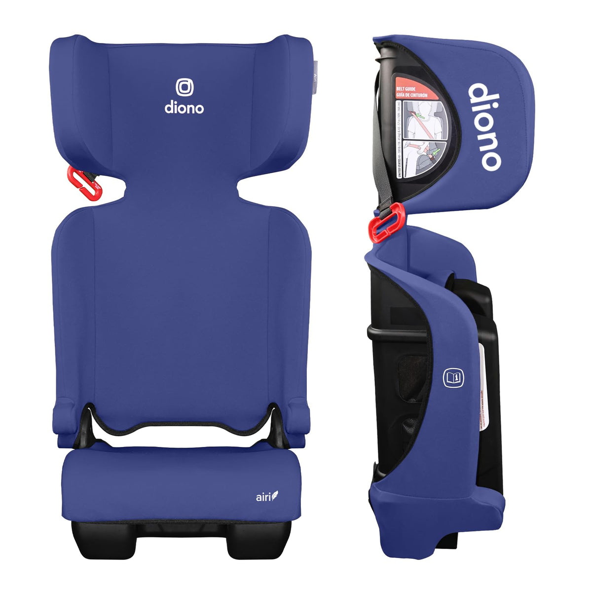 Foldable High Back Booster Seat, 40–100 lbs, Blue L946595