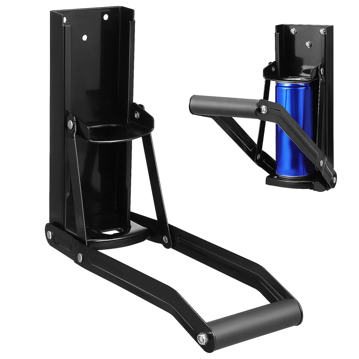 Wall Mounted Stainless Steel Can Crusher with Bottle Opener V6475