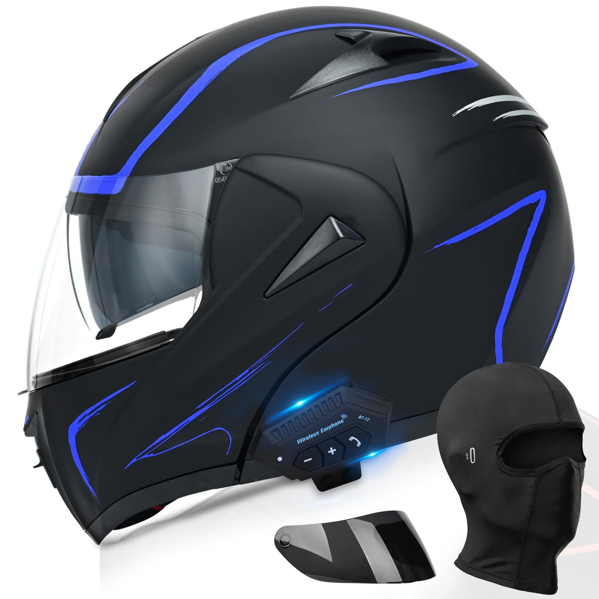DOT Approved Bluetooth Modular Motorcycle Helmet A351181