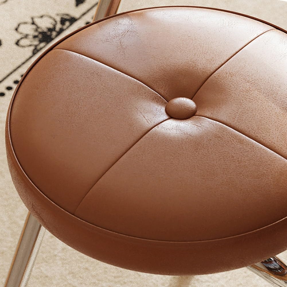 Folding Cushioned Stool with Backrest M434147