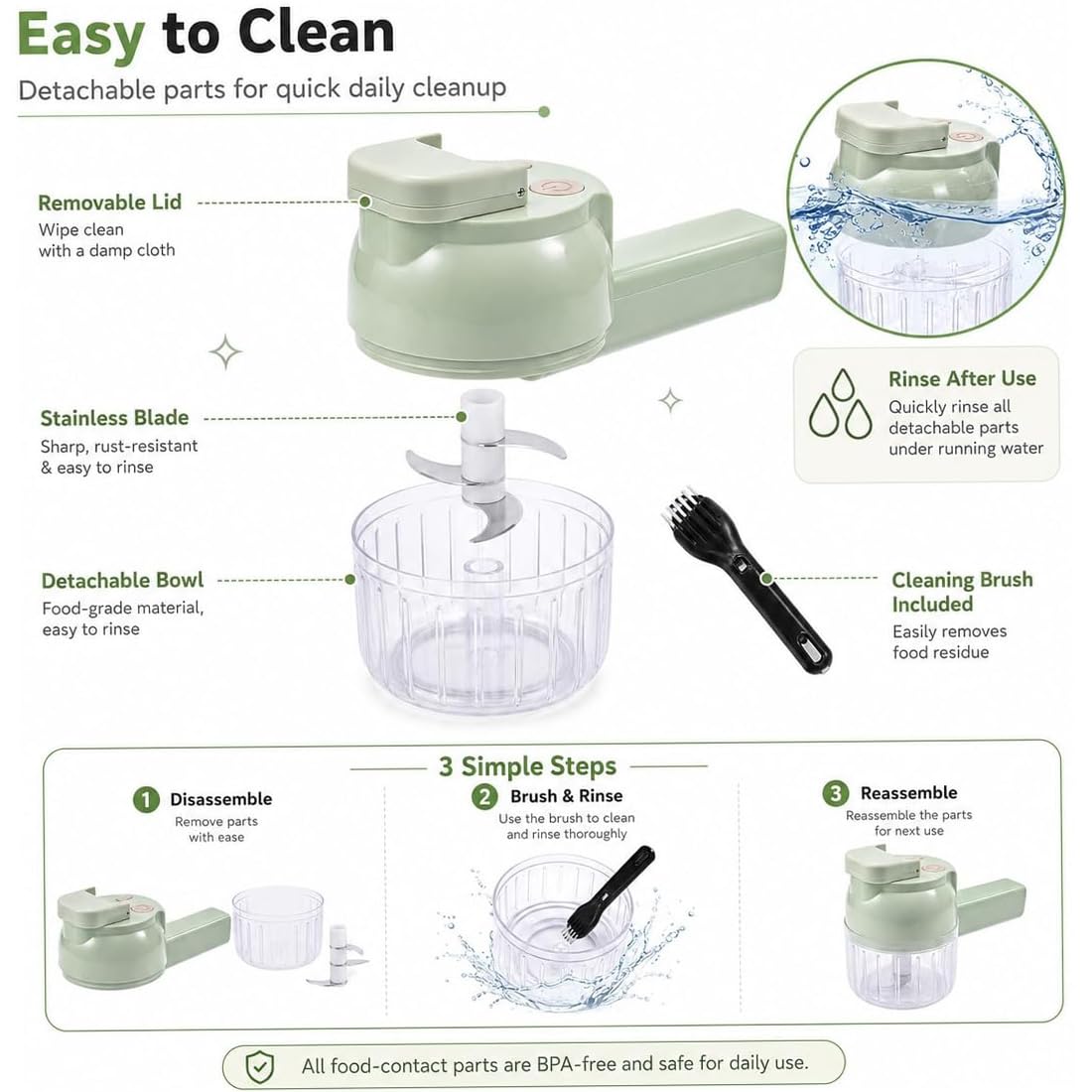 4 in 1 Handheld Electric Vegetable Chopper B6621