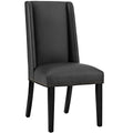 Black Vegan Leather Dining Side Chair N474