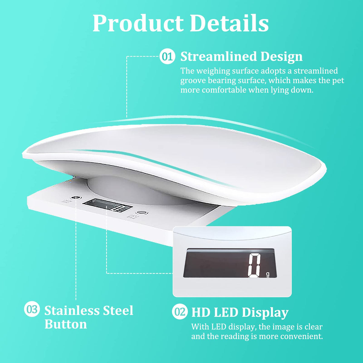 Digital Mini Pet Scale with Tray P57990