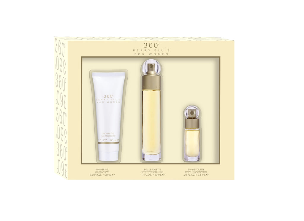 3 Pc Gift Set 1.7oz EDT Spray, 3oz Shower Gel, 0.25oz EDT Spray K8586