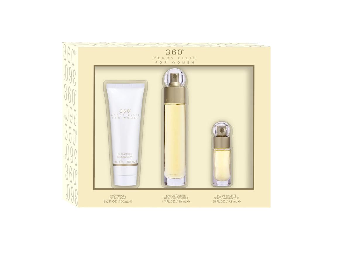3 Pc Gift Set 1.7oz EDT Spray, 3oz Shower Gel, 0.25oz EDT Spray K8586