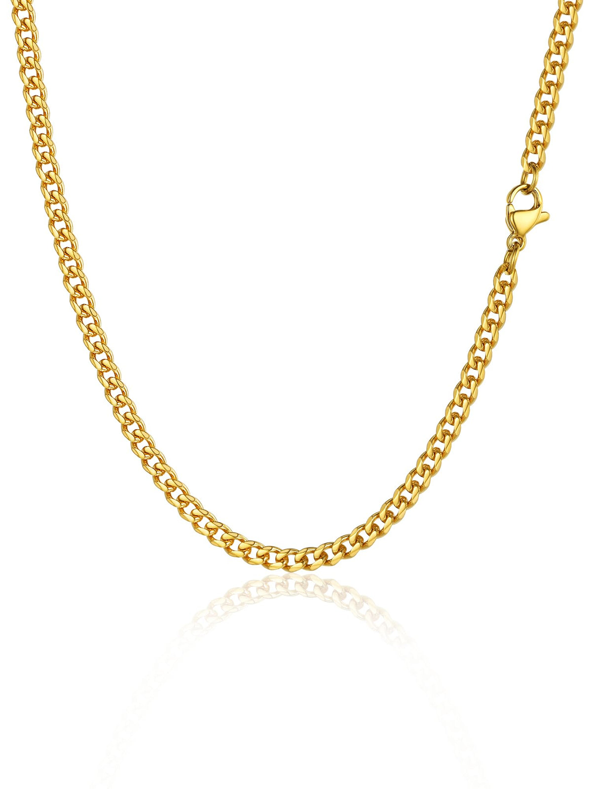 Cuban Chain Necklace 316L Stainless Steel W755795