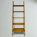 Solid Wood 5-Shelf Ladder Bookcase P103