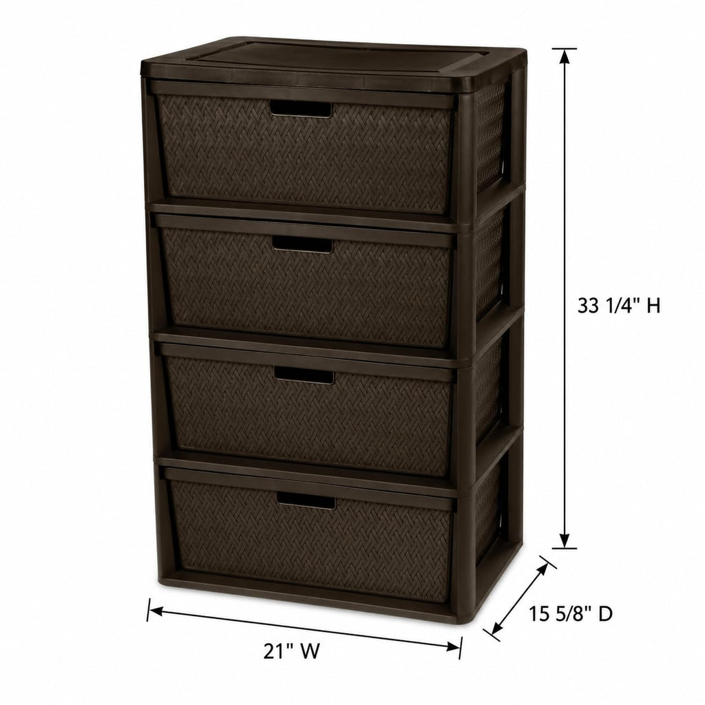 4 Drawer Plastic Storage Organizer Y12581